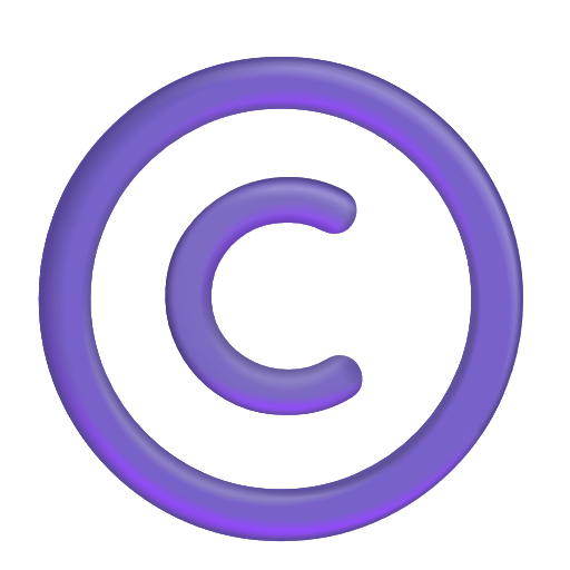 Copyright Sign on Microsoft 3D