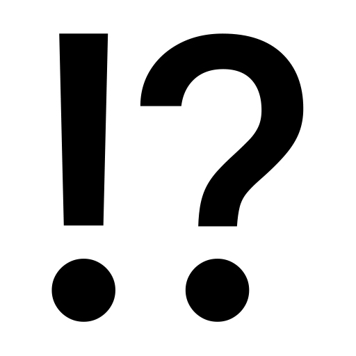 Exclamation Question Mark on Noto Emoji