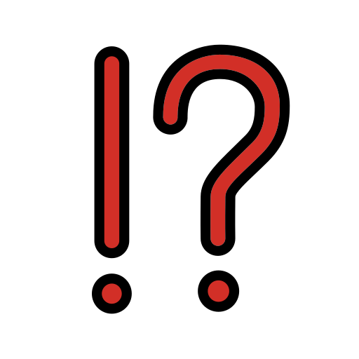 Exclamation Question Mark on OpenMoji
