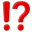 Exclamation Question Mark on Samsung