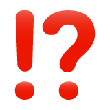 Exclamation Question Mark on WhatsApp