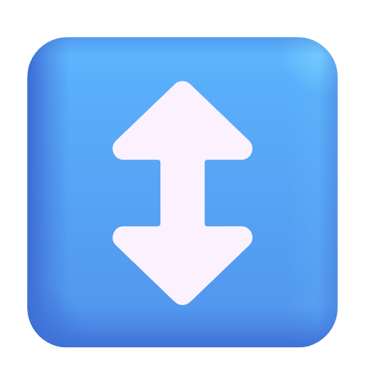 Up Down Arrow on Microsoft 3D