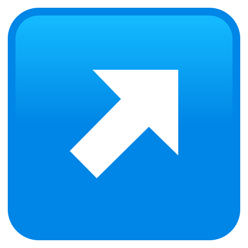 North East Arrow on JoyPixels
