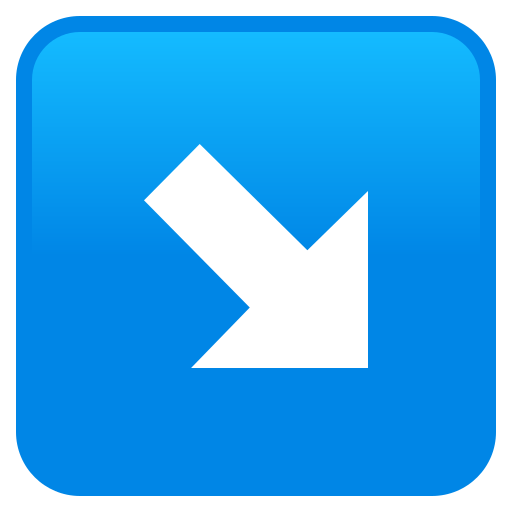 South East Arrow on JoyPixels