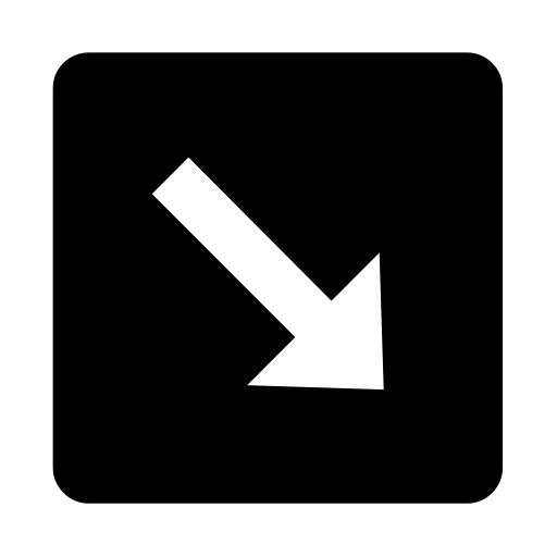 South East Arrow on Noto Emoji