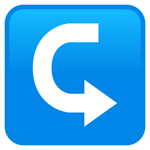 Rightwards Arrow With Hook on JoyPixels