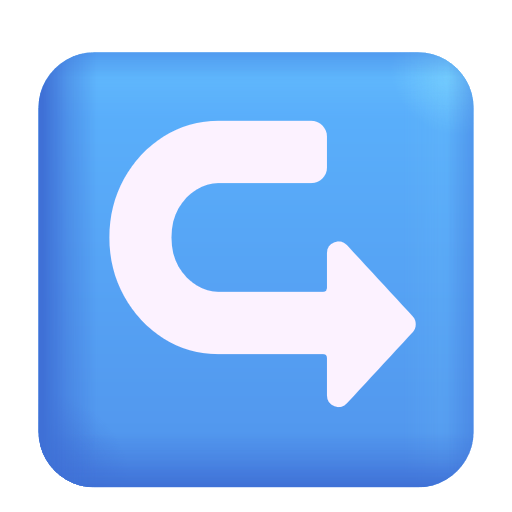 Rightwards Arrow With Hook on Microsoft 3D