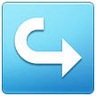 Rightwards Arrow With Hook on Samsung