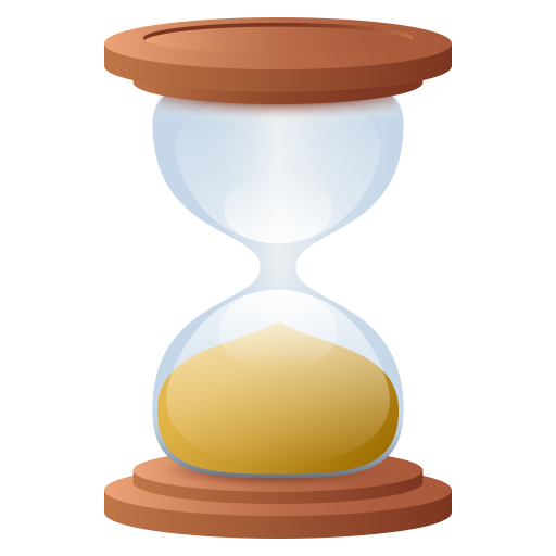 Hourglass on JoyPixels