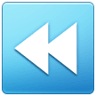 Black Left-pointing Double Triangle on Samsung