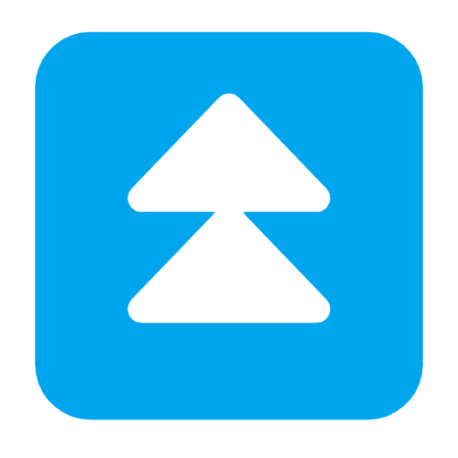 Black Up-pointing Double Triangle on Microsoft Fluent
