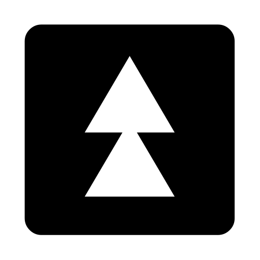 Black Up-pointing Double Triangle on Noto Emoji