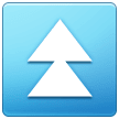 Black Up-pointing Double Triangle on Samsung