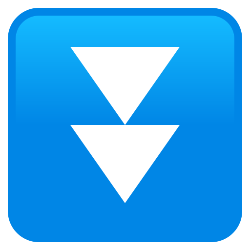Black Down-pointing Double Triangle on JoyPixels