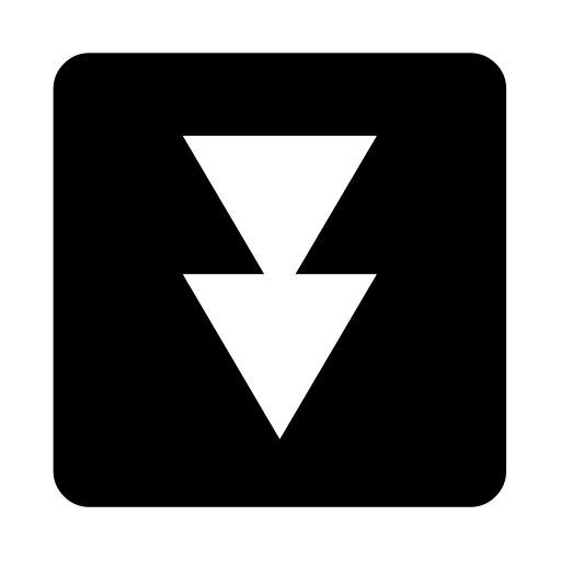 Black Down-pointing Double Triangle on Noto Emoji