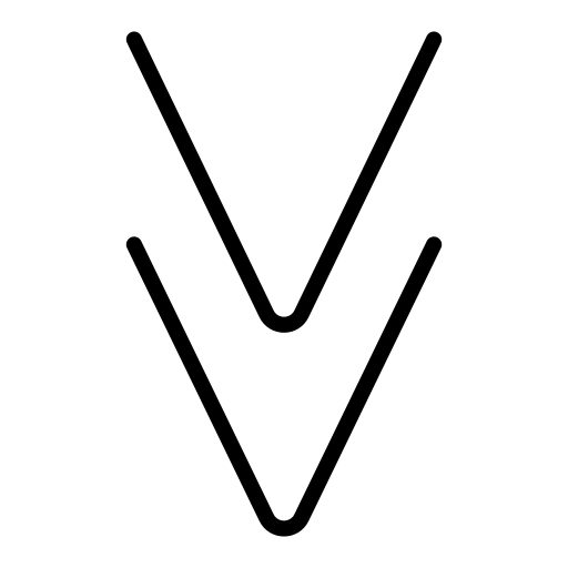 Black Down-pointing Double Triangle on OpenMoji