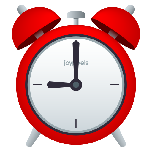 Alarm Clock on JoyPixels