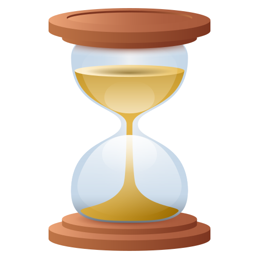 Hourglass With Flowing Sand on JoyPixels