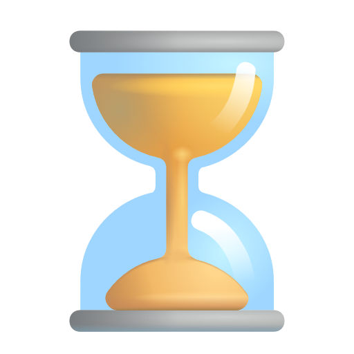 Hourglass With Flowing Sand on Microsoft 3D