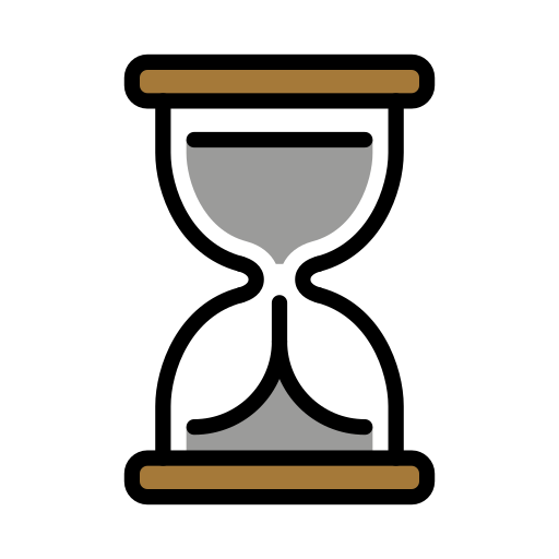 Hourglass With Flowing Sand on OpenMoji