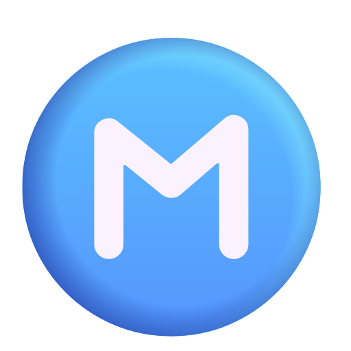Circled Latin Capital Letter M on Microsoft 3D