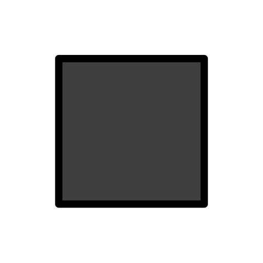 Black Medium Square on OpenMoji