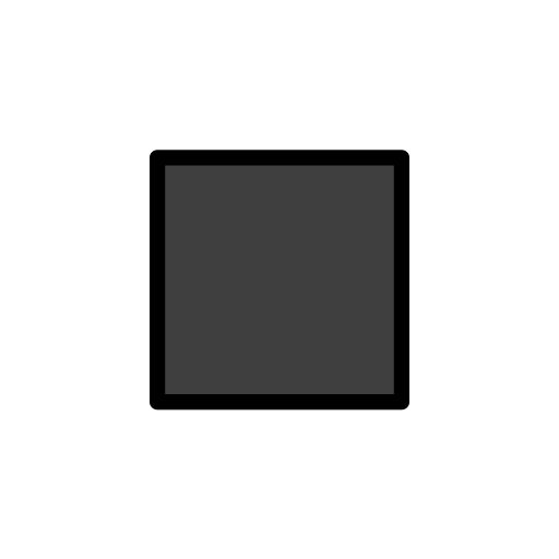 Black Medium Small Square on OpenMoji