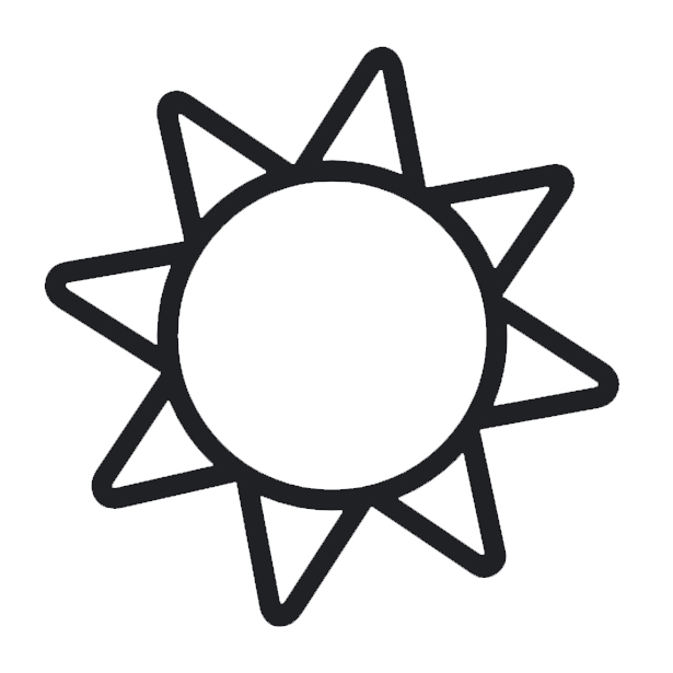 Black Sun With Rays on Noto Emoji