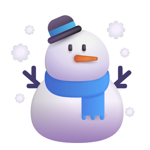 Snowman on Microsoft 3D