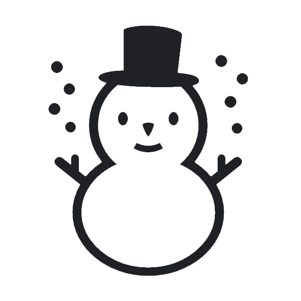 Snowman on Noto Emoji