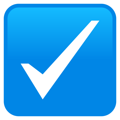 Ballot Box With Check on JoyPixels