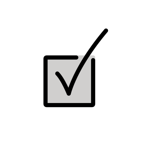 Ballot Box With Check on OpenMoji