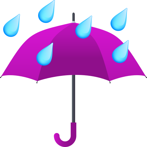 Umbrella With Rain Drops on JoyPixels