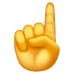 White Up Pointing Index on Samsung