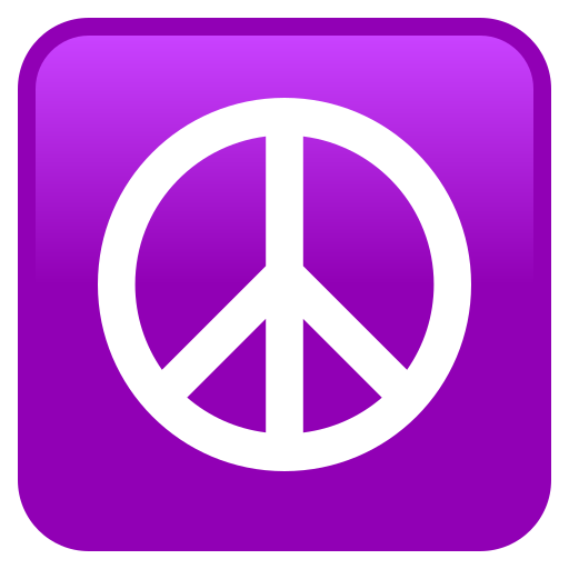 Peace Symbol on JoyPixels