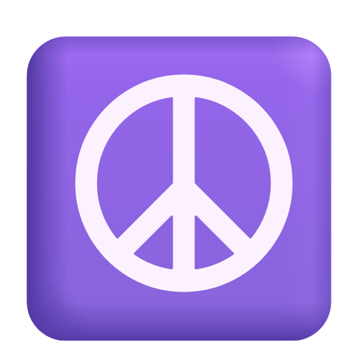 Peace Symbol on Microsoft 3D