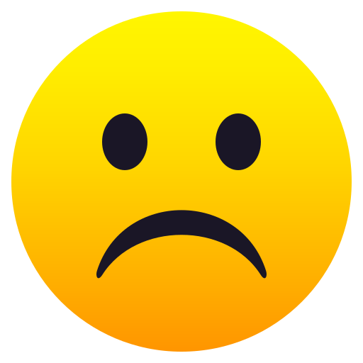 Frowning Face on JoyPixels