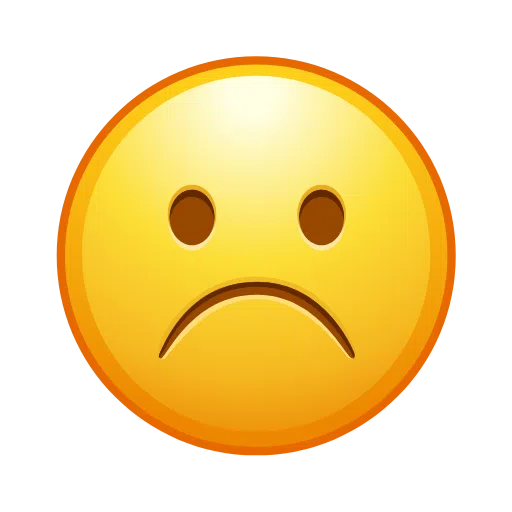 Frowning Face on Telegram
