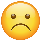 Frowning Face on WhatsApp