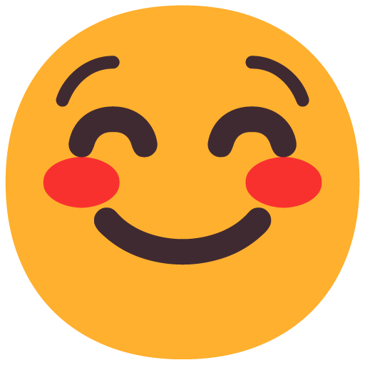 White Smiling Face on Microsoft Fluent