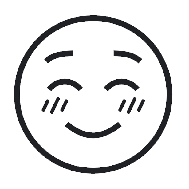 White Smiling Face on Noto Emoji