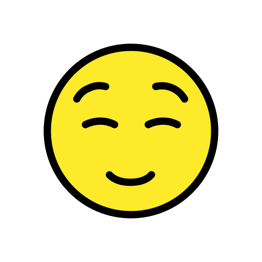 White Smiling Face on OpenMoji