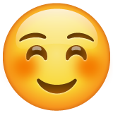 White Smiling Face on WhatsApp