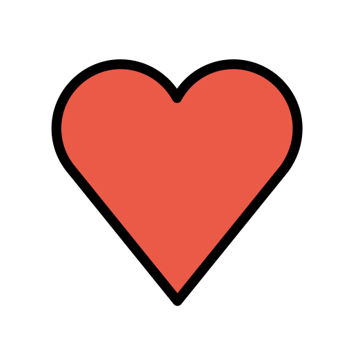Black Heart Suit on OpenMoji