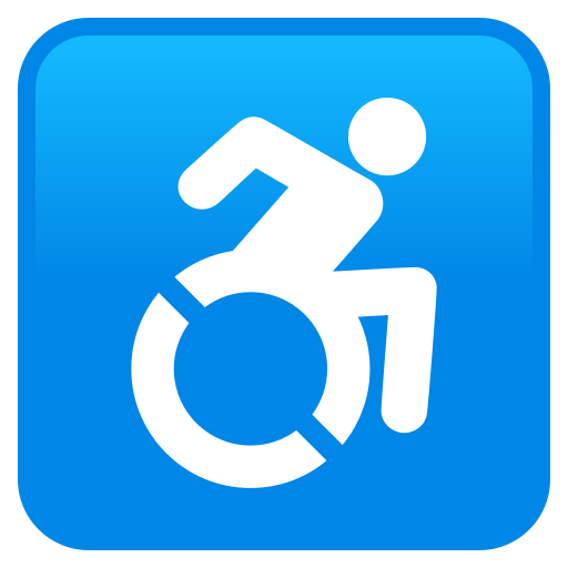Wheelchair Symbol on JoyPixels