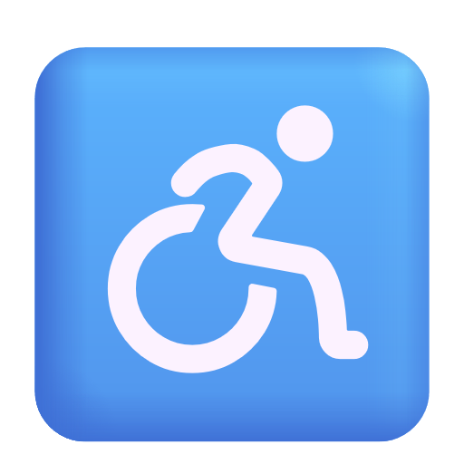 Wheelchair Symbol on Microsoft 3D