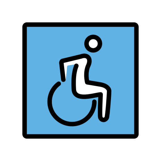 Wheelchair Symbol on OpenMoji