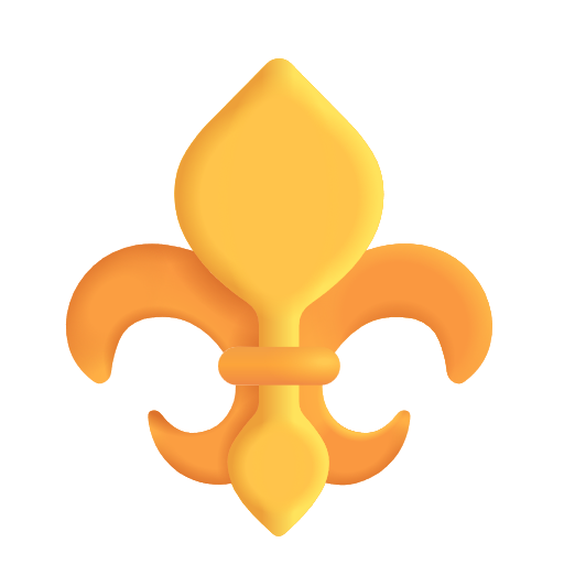 Fleur-de-lis on Microsoft 3D