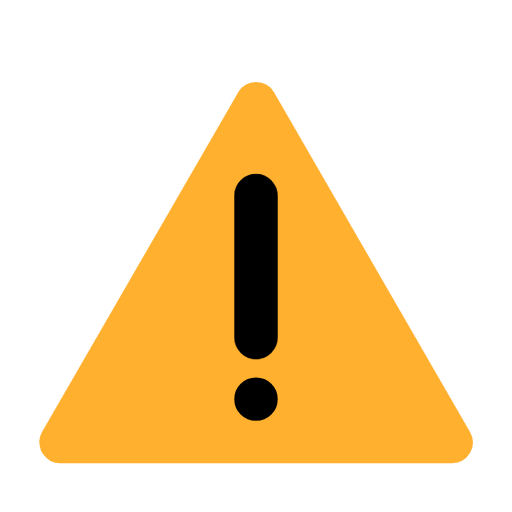 Warning Sign on Microsoft Fluent