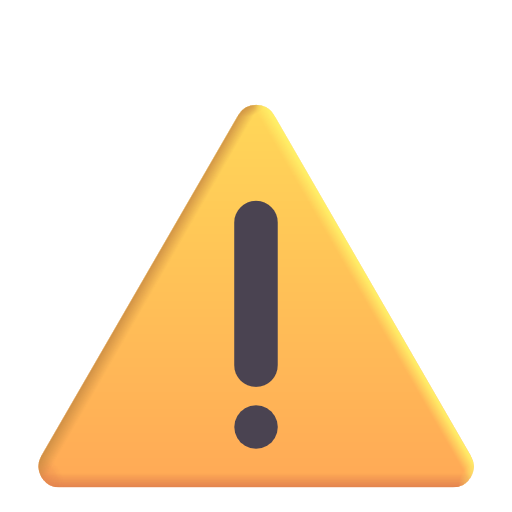Warning Sign on Microsoft 3D